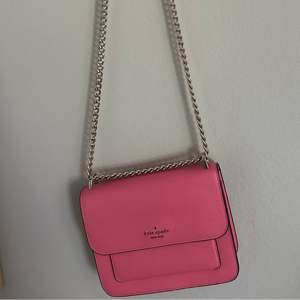 Kate Spade Remi Flap Chain Crossbody Bag in Vibrant Pink